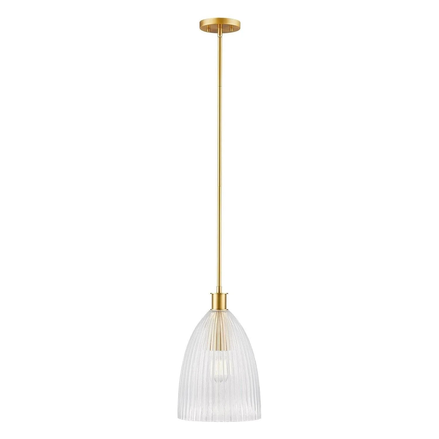 Meridian - M7051NB - One Light Pendant - Natural Brass