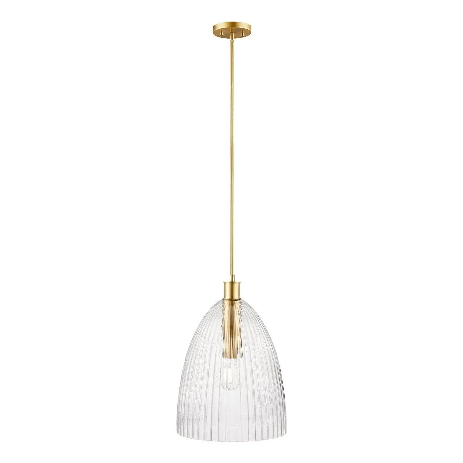 Meridian - M7052NB - One Light Pendant - Natural Brass