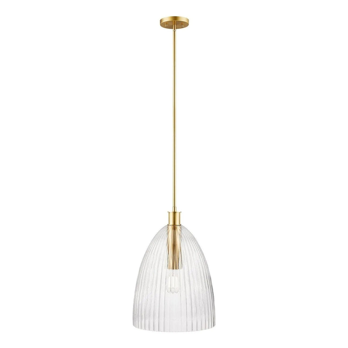 Meridian - M7052NB - One Light Pendant - Natural Brass
