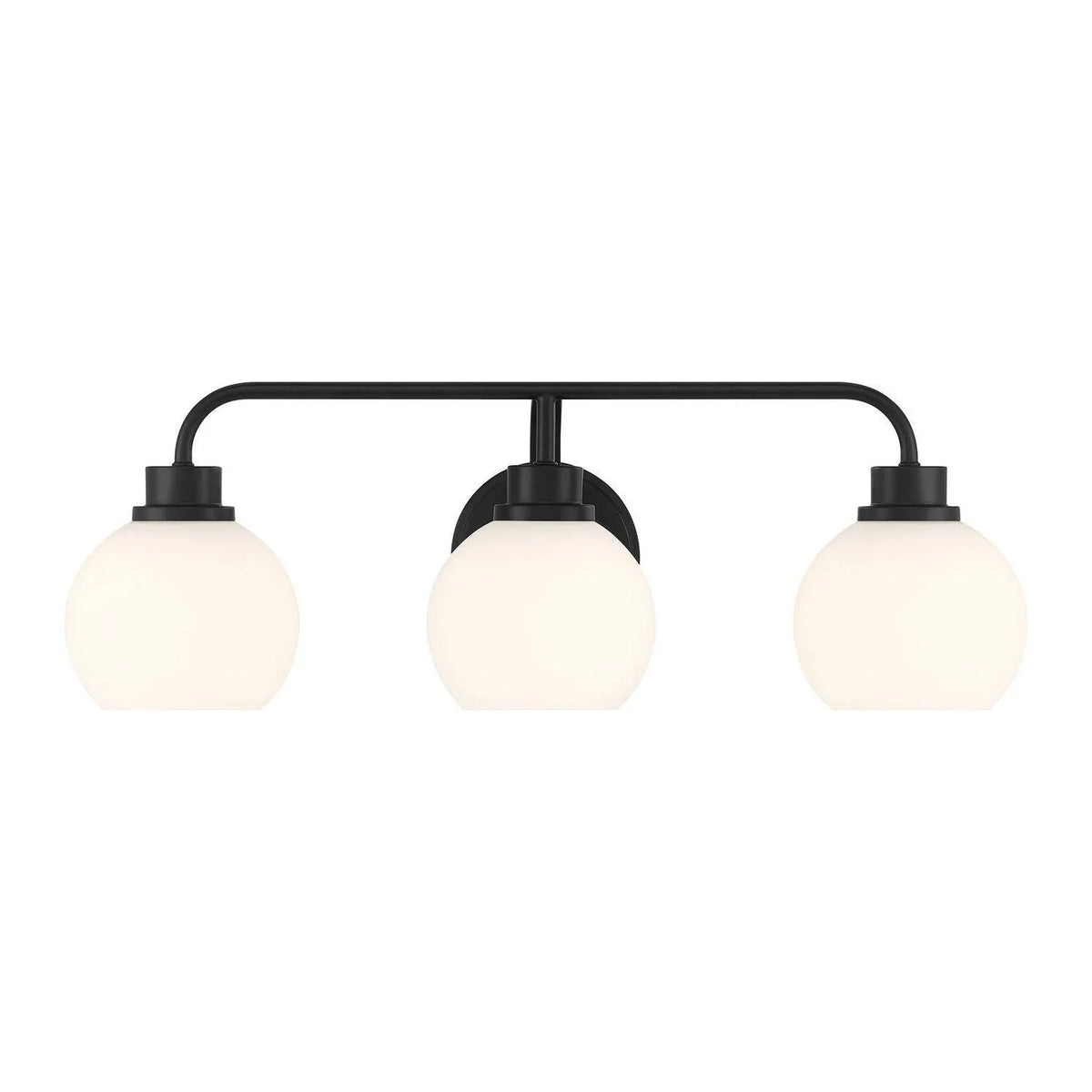 Meridian - M80081MBK - Three Light Bathroom Vanity - Matte Black