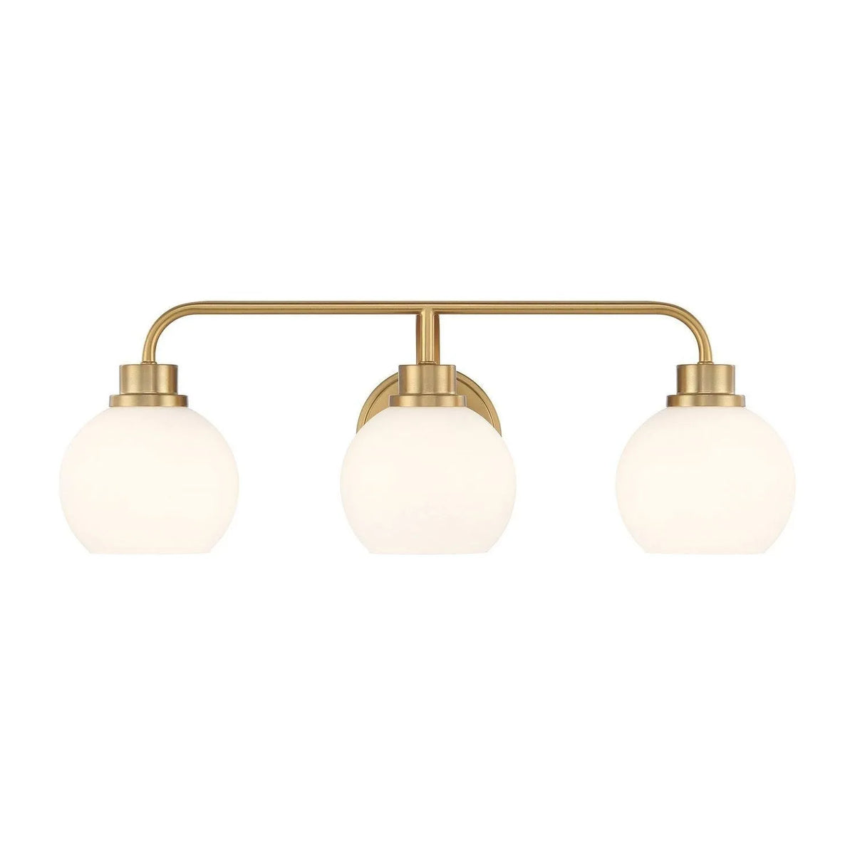Meridian - M80081NB - Three Light Bathroom Vanity - Natural Brass