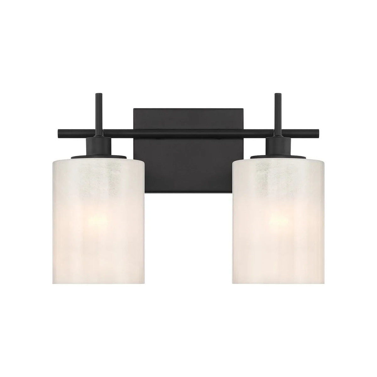 Meridian - M80083MBK - Two Light Bathroom Vanity - Matte Black