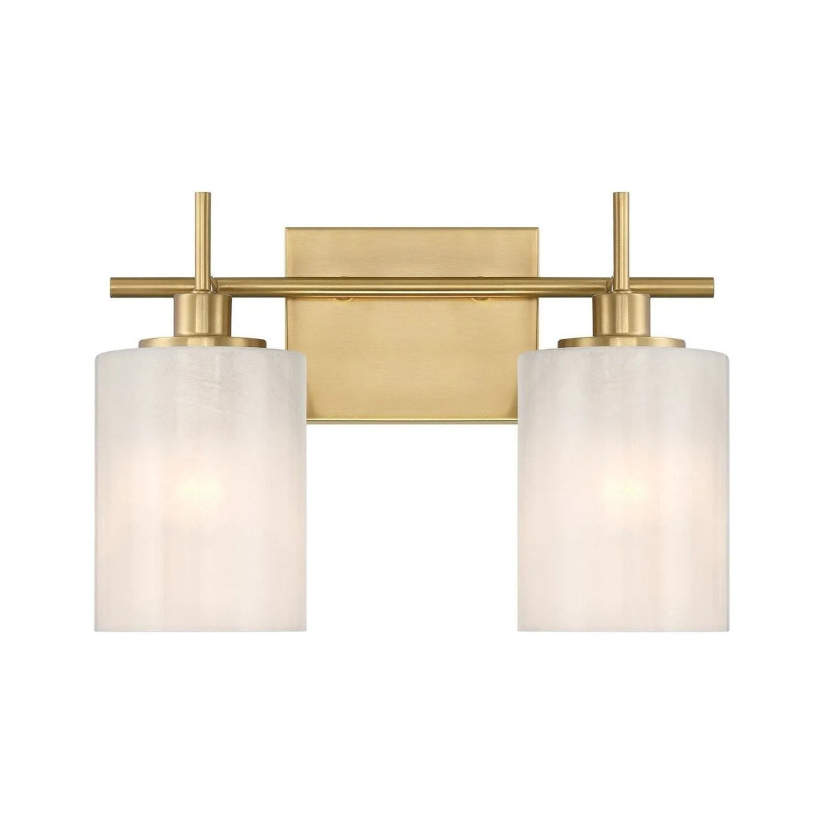 Meridian - M80083NB - Two Light Bathroom Vanity - Natural Brass
