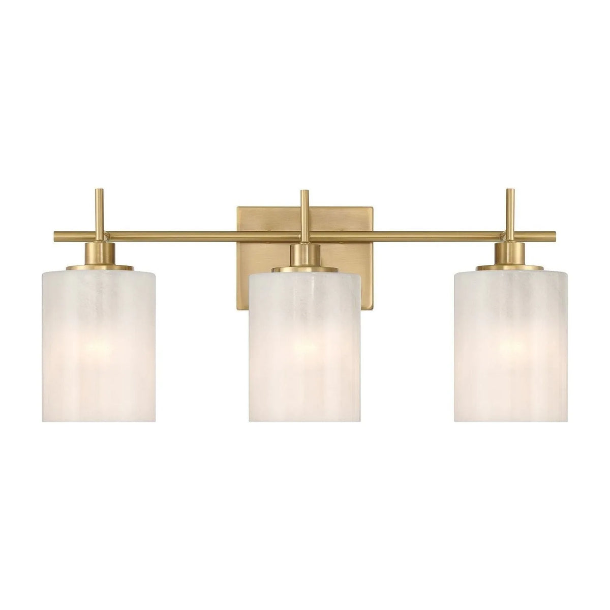 Meridian - M80084NB - Three Light Bathroom Vanity - Natural Brass