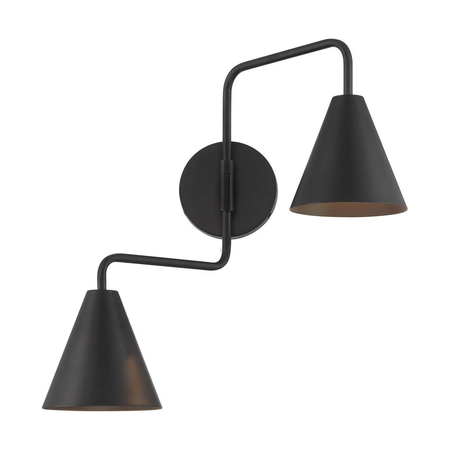 Meridian - M90111MBK - Two Light Wall Sconce - Matte Black