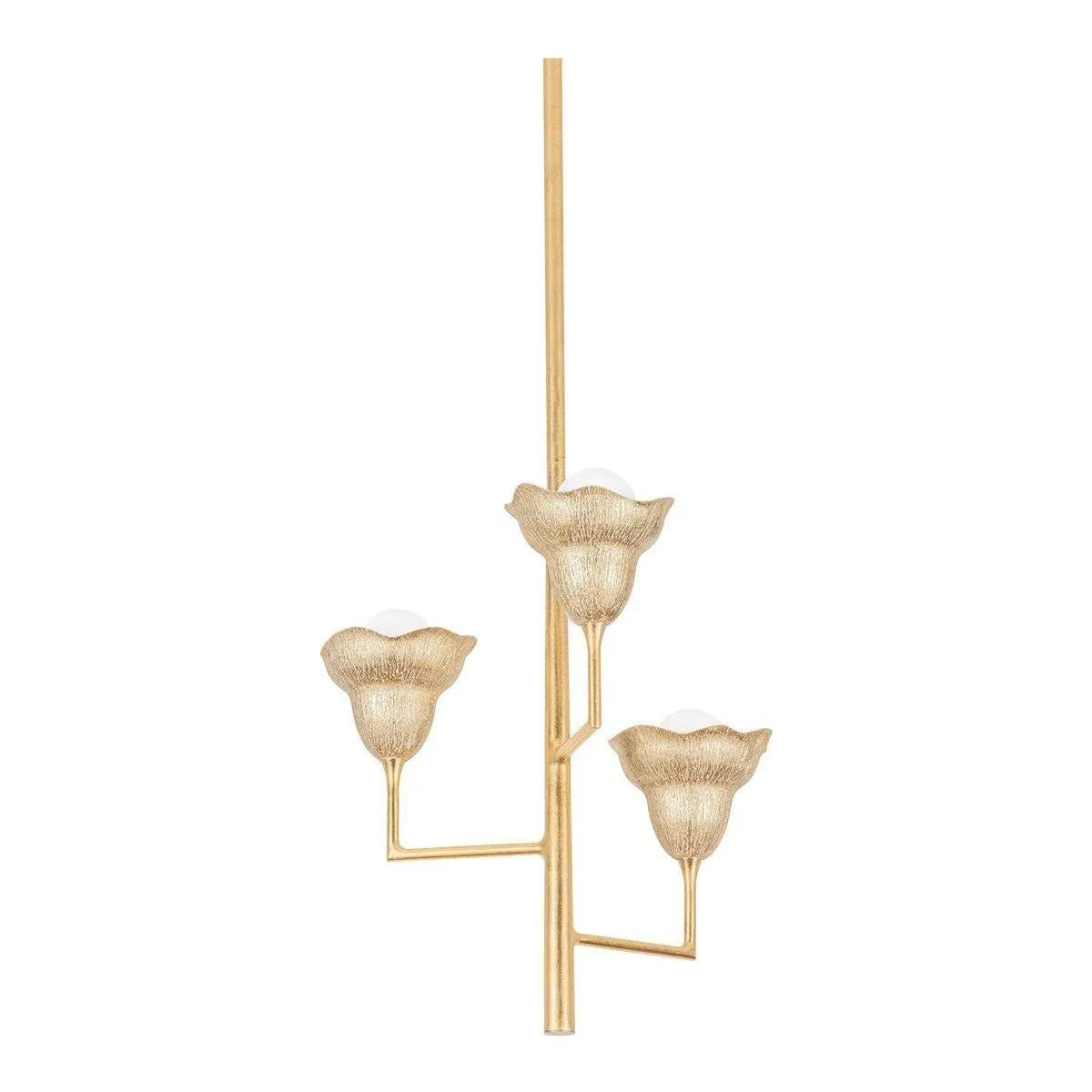 Hudson Valley - 1283-VGL/GLI - Three Light Chandelier - Alora - Vintage Gold Leaf/Gilded Ivory