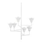 Hudson Valley - 1286-WP - Six Light Chandelier - Alora - White Plaster