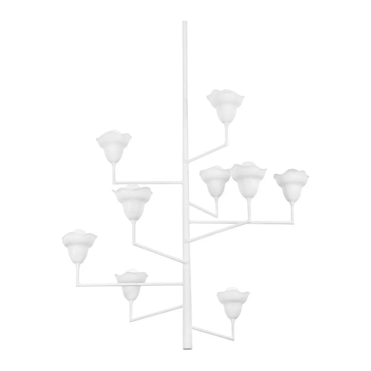 Hudson Valley - 1289-WP - Nine Light Chandelier - Alora - White Plaster