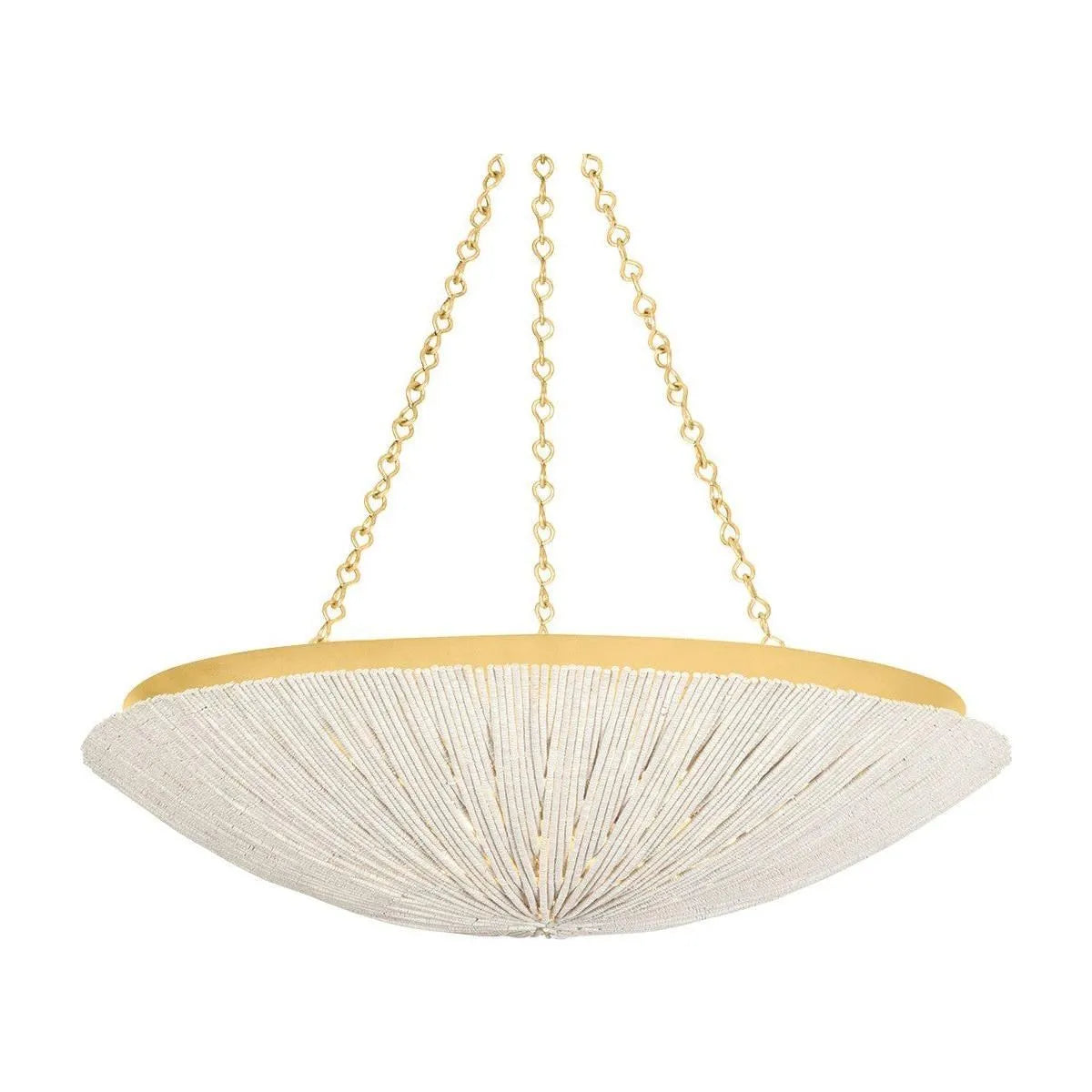 Hudson Valley - 1706-VGL - Six Light Pendant - Summerside - Vintage Gold Leaf