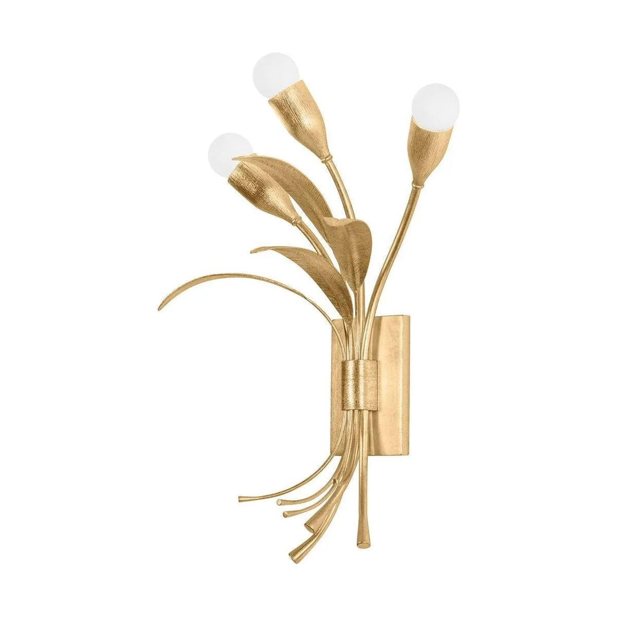 Hudson Valley - 1903-VGL - Three Light Wall Sconce - Bilston - Vintage Gold Leaf