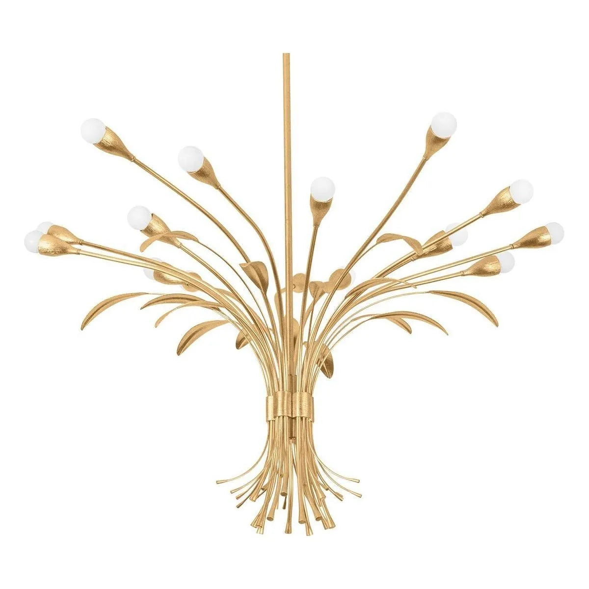 Hudson Valley - 1915-VGL - 15 Light Chandelier - Bilston - Vintage Gold Leaf