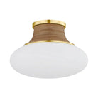 Hudson Valley - 2310-AGB - One Light Flush Mount - Pearl river - Aged Brass