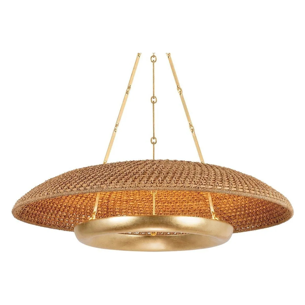 Hudson Valley - 2336-VGL - LED Pendant - Oaklyn - Vintage Gold Leaf