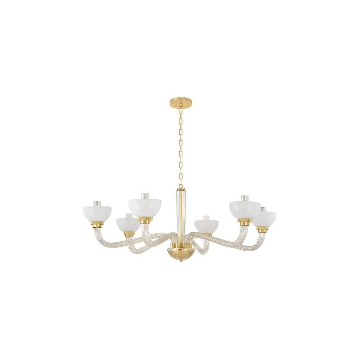 Hudson Valley - 3306-AGB - Six Light Chandelier - St. lawrence - Aged Brass