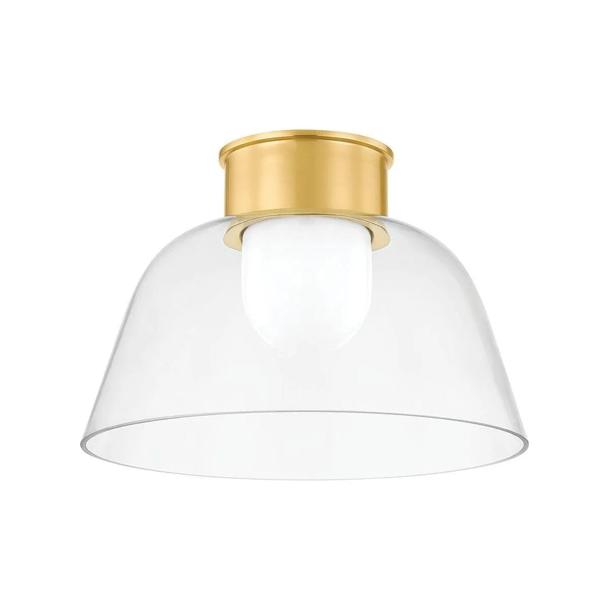 Hudson Valley - 3514-AGB - One Light Flush Mount - Lakeside - Aged Brass