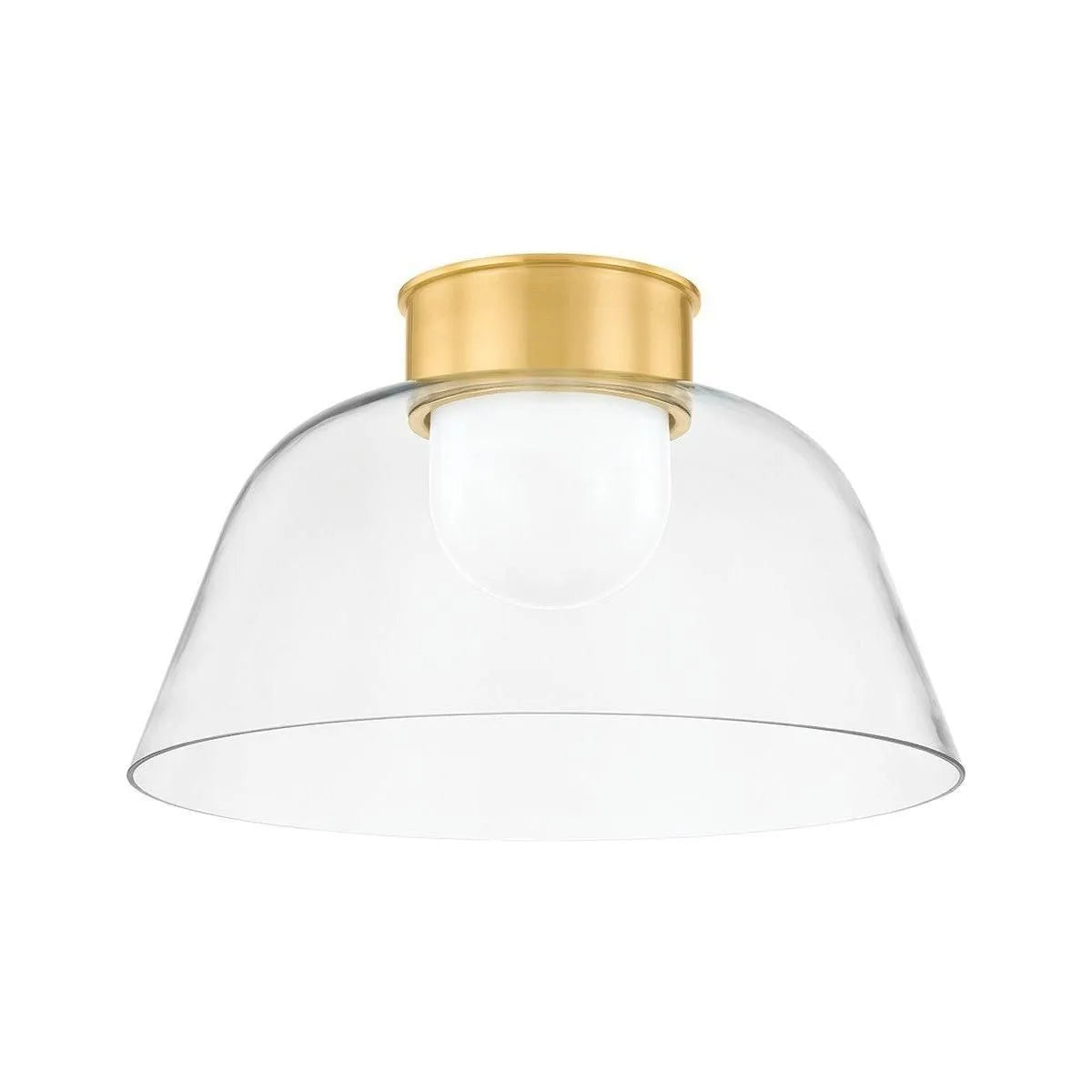 Hudson Valley - 3520-AGB - One Light Flush Mount - Lakeside - Aged Brass