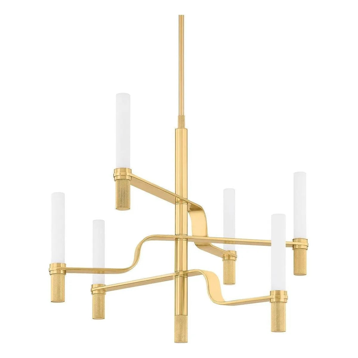 Hudson Valley - 4006-AGB - LED Chandelier - Allentown - Aged Brass