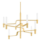 Hudson Valley - 4008-AGB - LED Chandelier - Allentown - Aged Brass