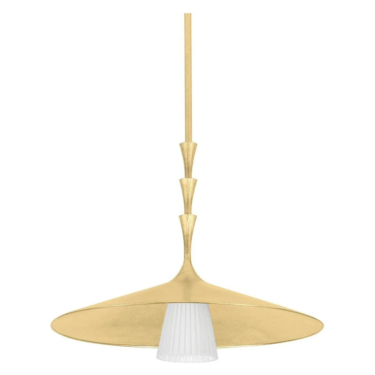 Hudson Valley - 4524-VGL - One Light Pendant - Vails gate - Vintage Gold Leaf