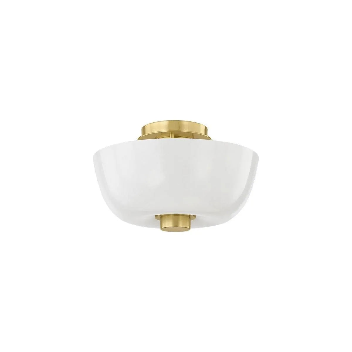 Hudson Valley - 5215-AGB - One Light Flush Mount - Dove - Aged Brass