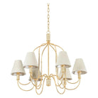 Hudson Valley - 5732-VGL - Six Light Chandelier - Warrensburg - Vintage Gold Leaf