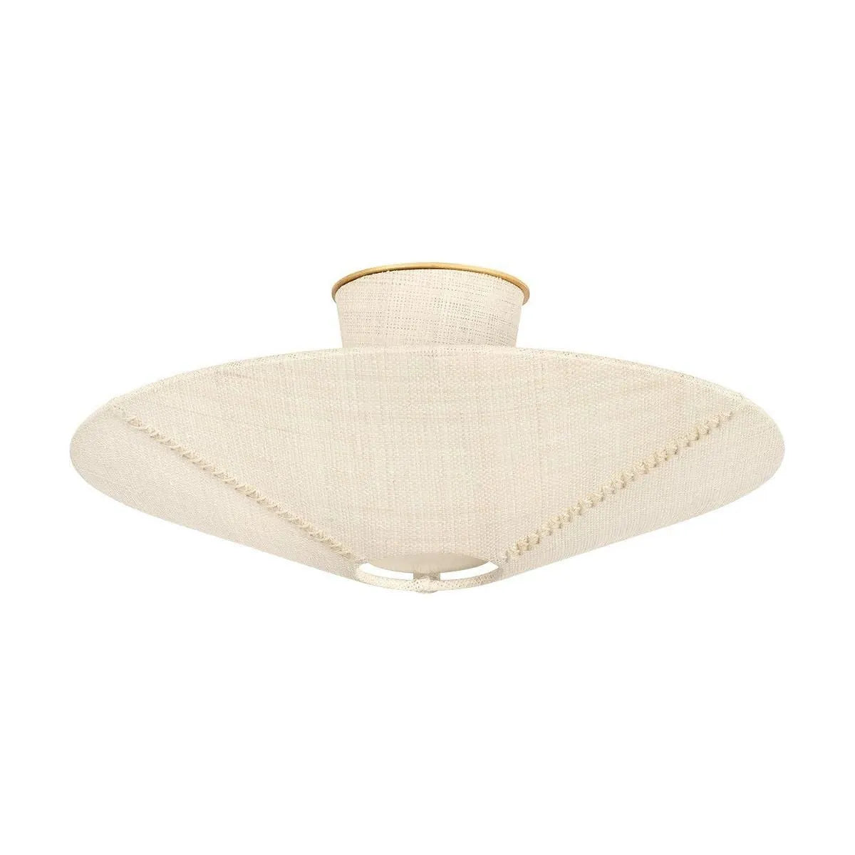 Hudson Valley - 6021-GL - Three Light Semi Flush Mount - Salisbury mills - Gold Leaf