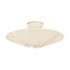 Hudson Valley - 6021-GL - Three Light Semi Flush Mount - Salisbury mills - Gold Leaf