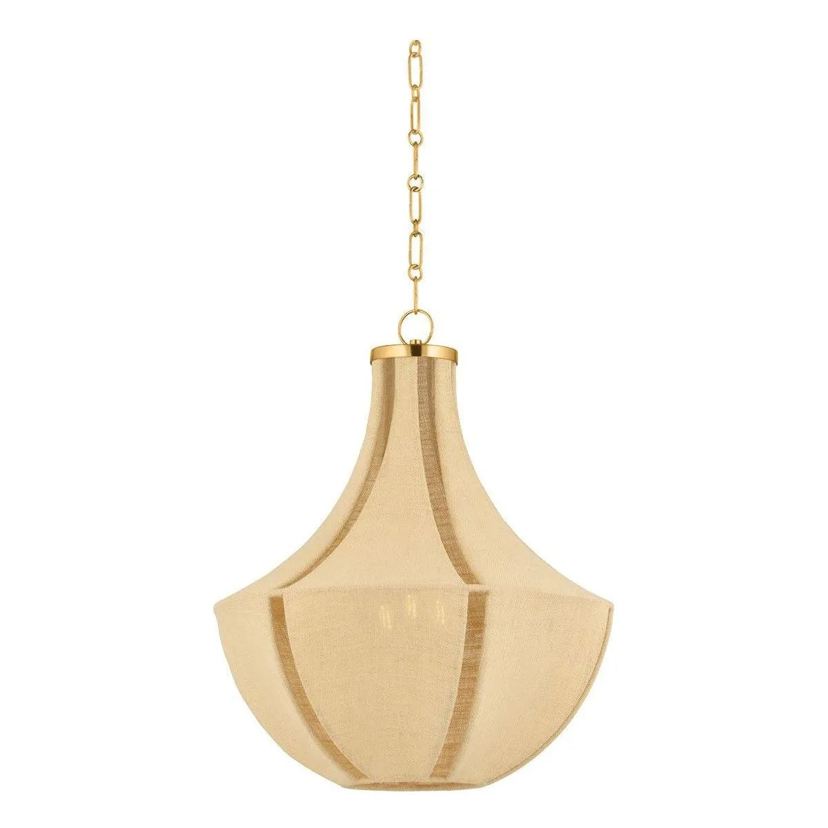 Hudson Valley - 6603-AGB - Three Light Pendant - Cascade Lake - Aged Brass