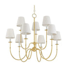 Hudson Valley - 6939-AGB - Nine Light Chandelier - Amina - Aged Brass