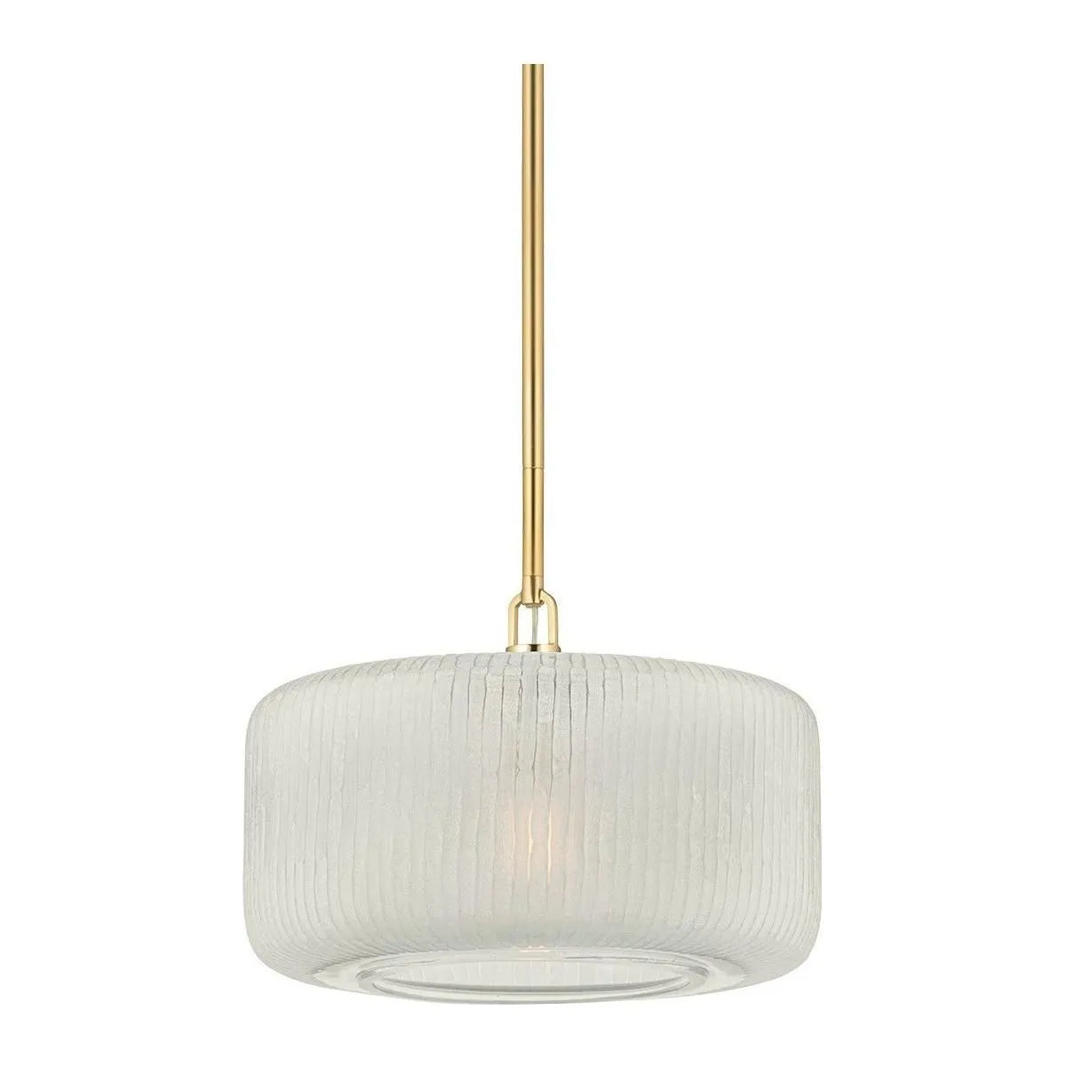 Hudson Valley - 7017-AGB - One Light Pendant - Beechurst - Aged Brass