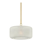 Hudson Valley - 7017-AGB - One Light Pendant - Beechurst - Aged Brass