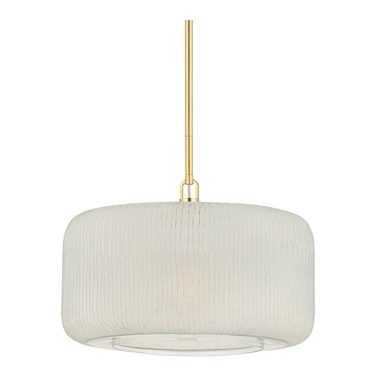 Hudson Valley - 7017-AGB - One Light Pendant - Beechurst - Aged Brass