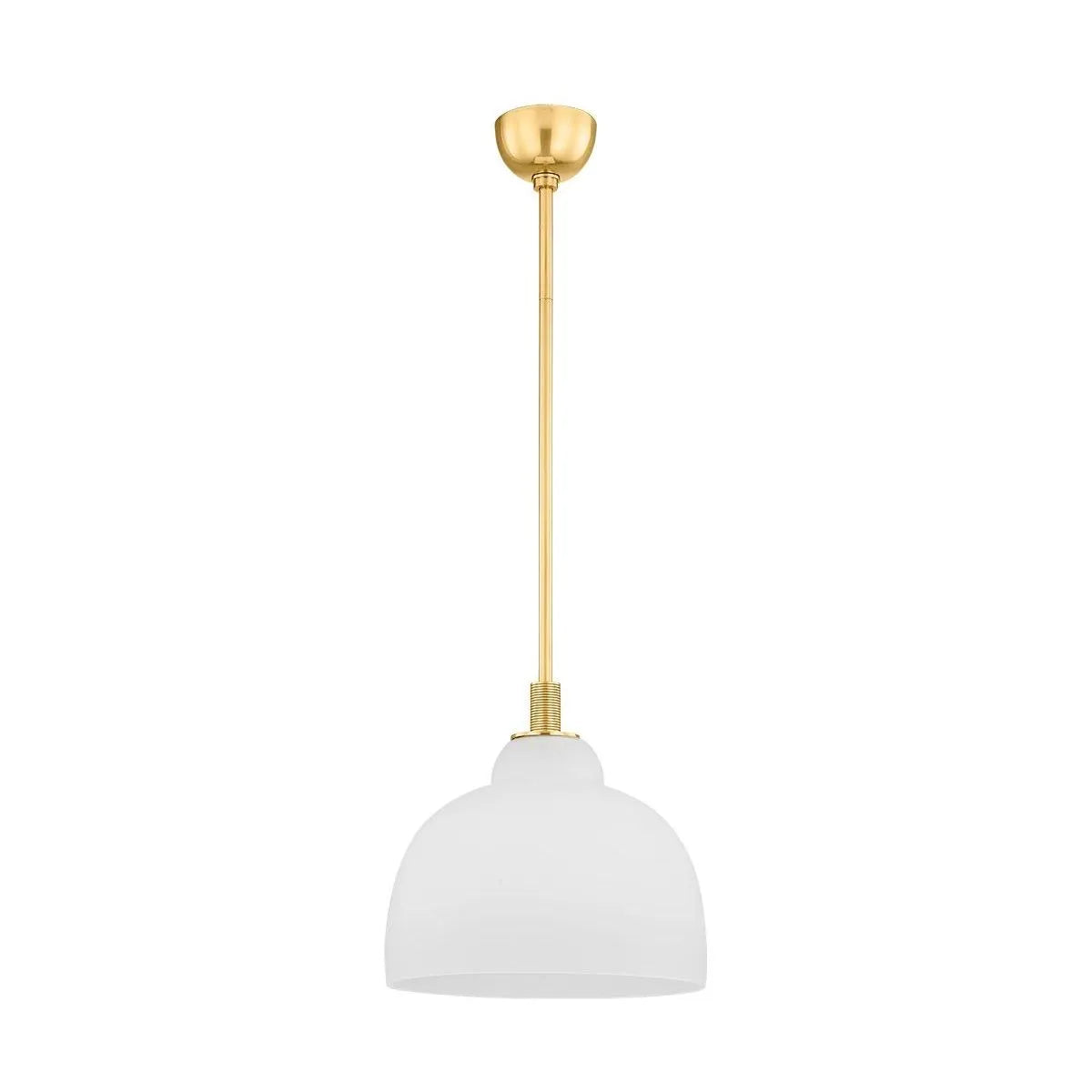 Hudson Valley - 7515-AGB - One Light Pendant - Oberon - Aged Brass