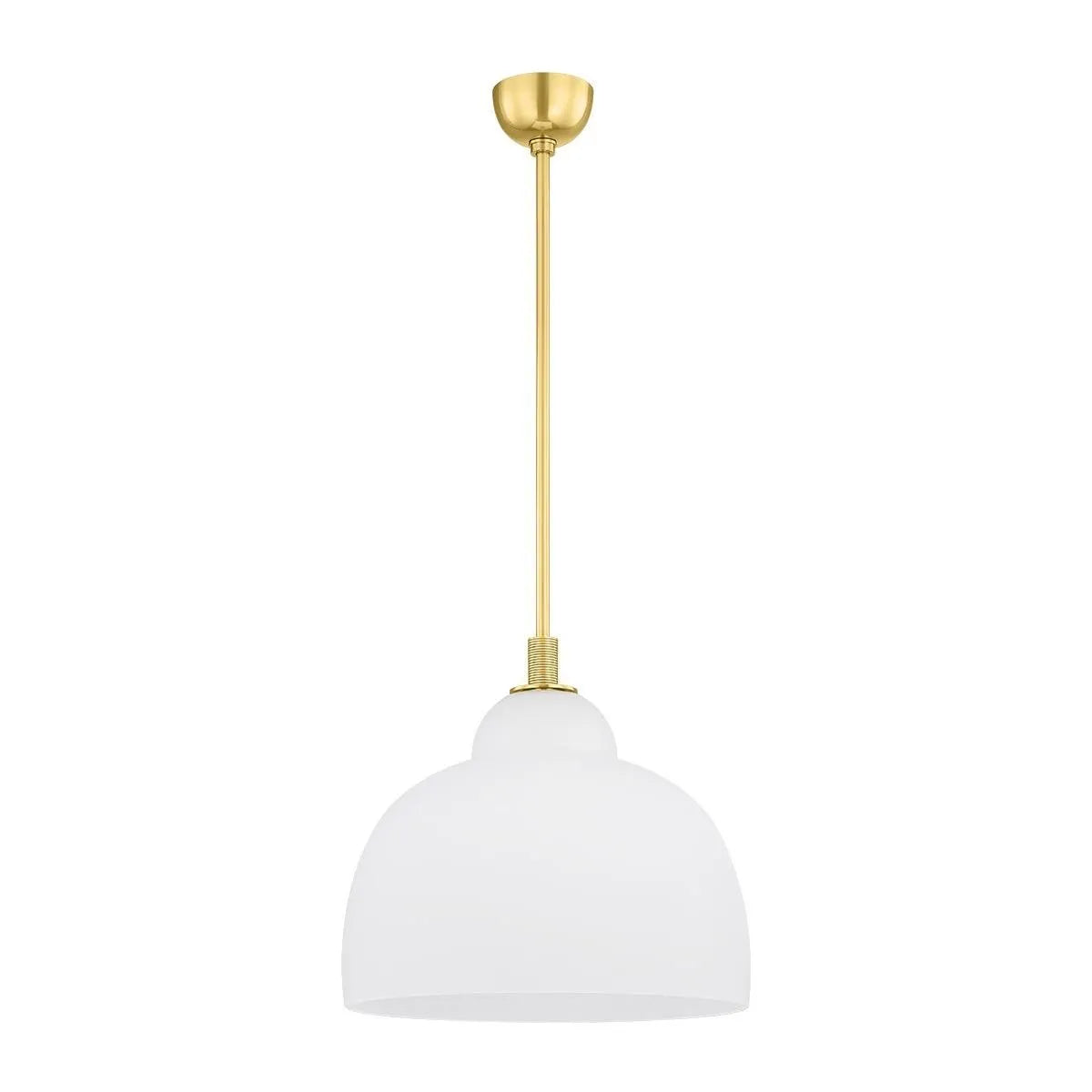 Hudson Valley - 7518-AGB - One Light Pendant - Oberon - Aged Brass