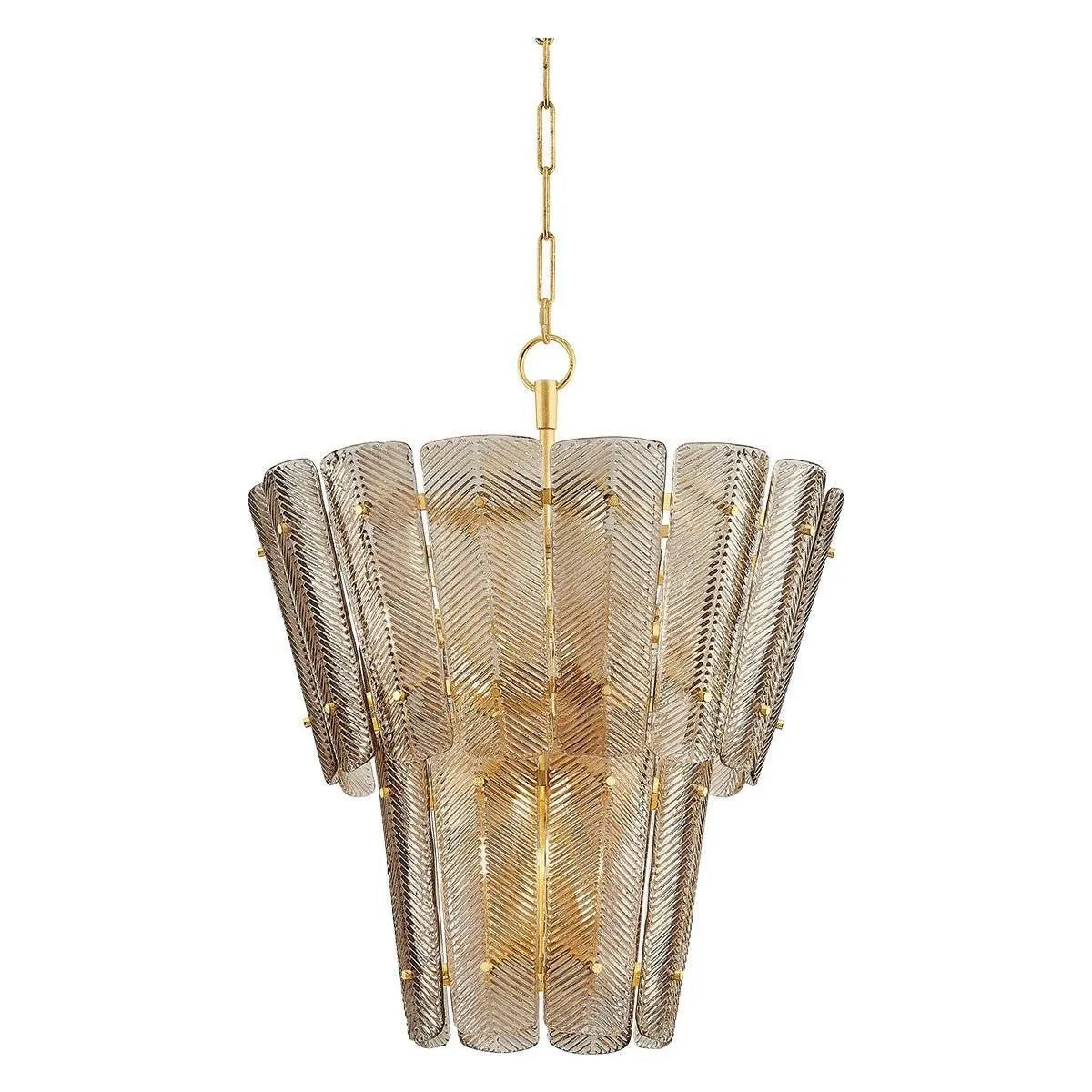 Hudson Valley - 7910-VGL - Ten Light Chandelier - Cassian - Vintage Gold Leaf