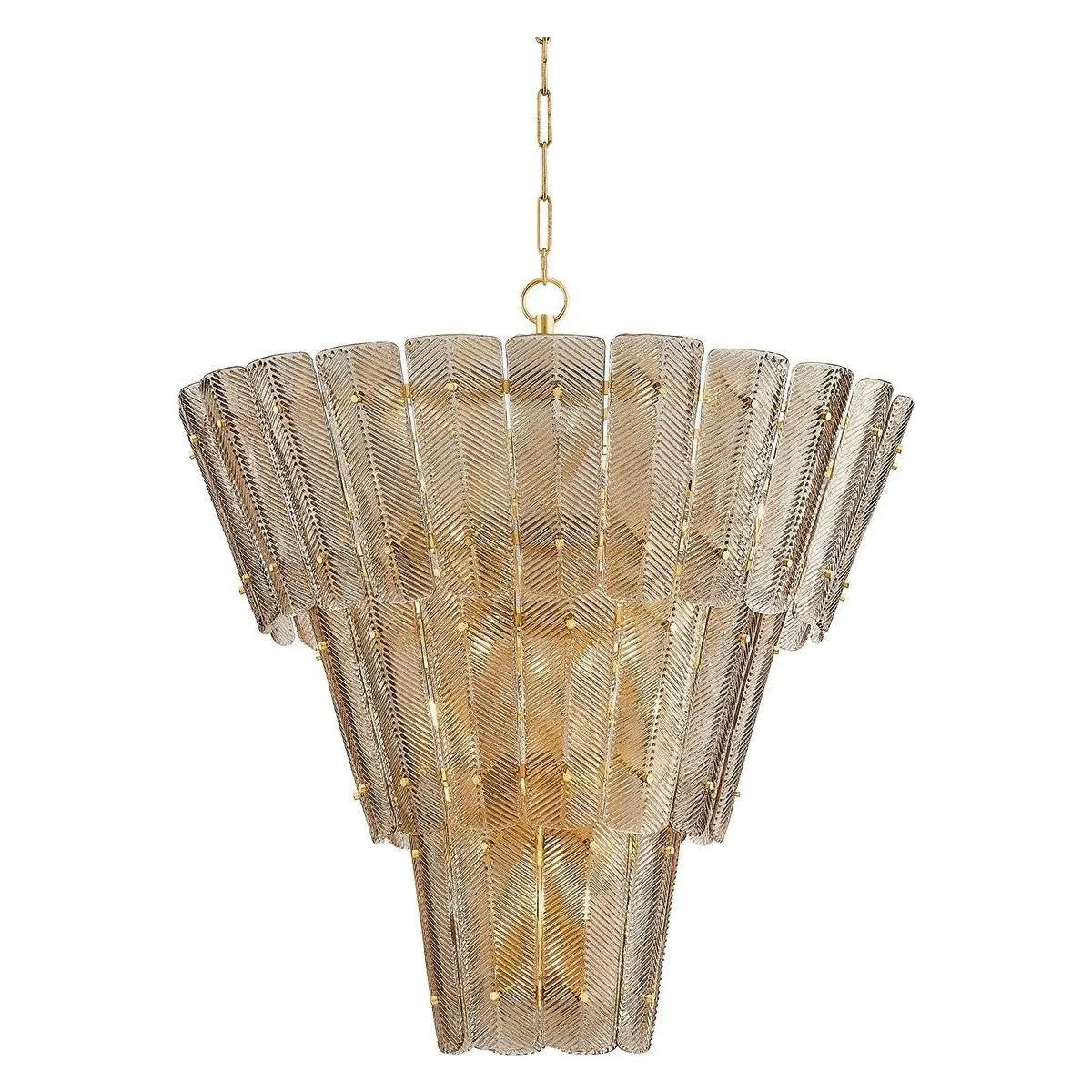 Hudson Valley - 7910-VGL - Ten Light Chandelier - Cassian - Vintage Gold Leaf