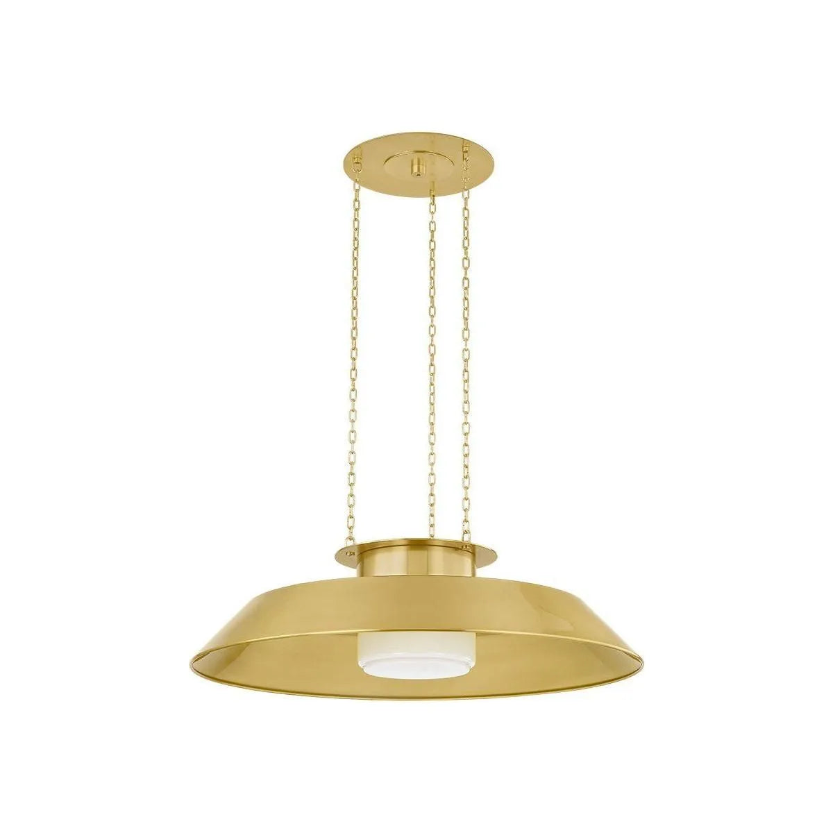 Hudson Valley - 8832-AGB - One Light Pendant - Woodrow - Aged Brass