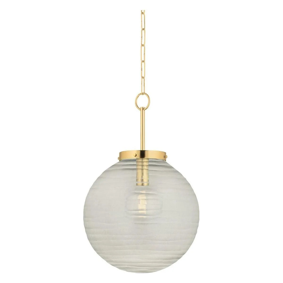 Hudson Valley - 9917-AGB - One Light Pendant - Falls Mills - Aged Brass