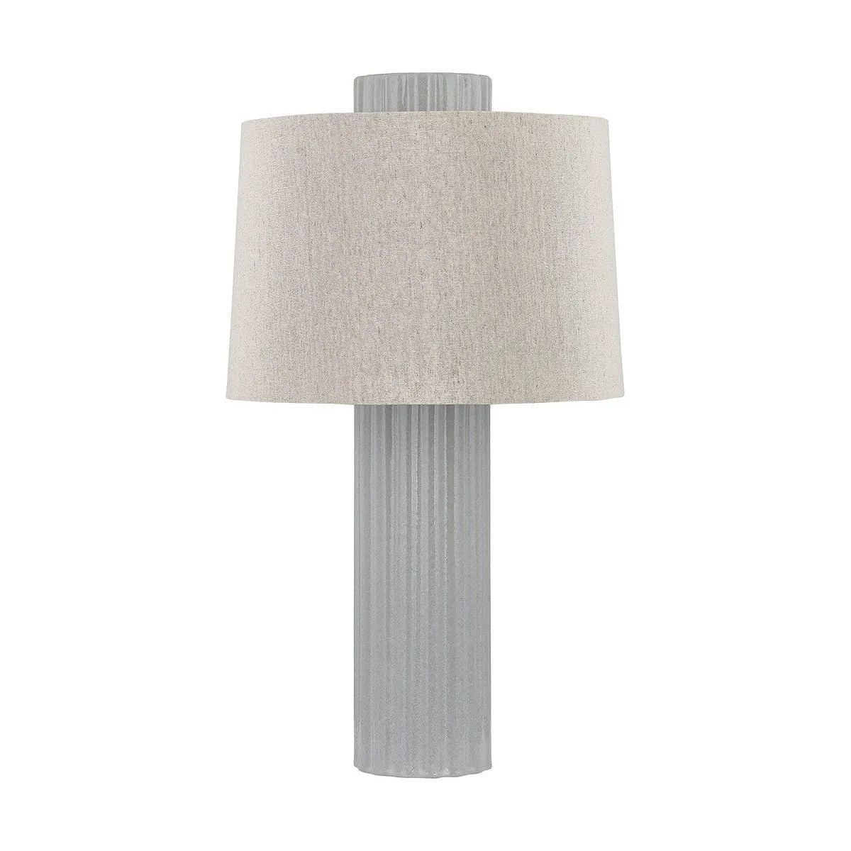 Hudson Valley - L4028-AGB/CSH - One Light Table Lamp - Manchester - Aged Brass/Ceramic Shell Grey