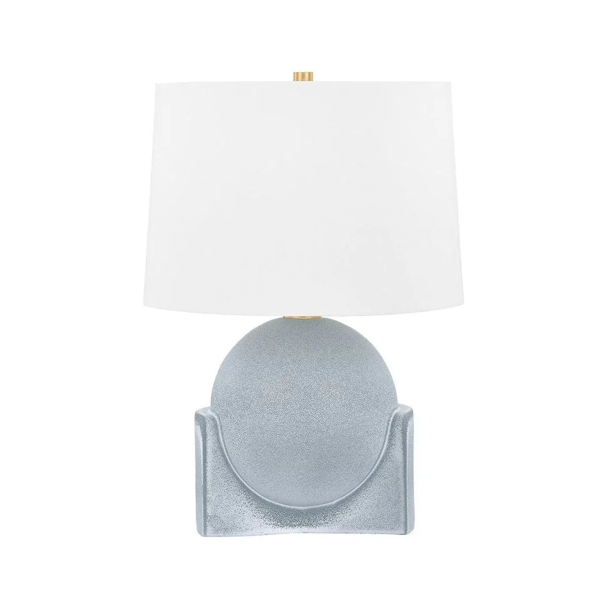 Hudson Valley - L4123-AGB/CRT - One Light Table Lamp - Leeston - Aged Brass/Ceramic Reactive Slate
