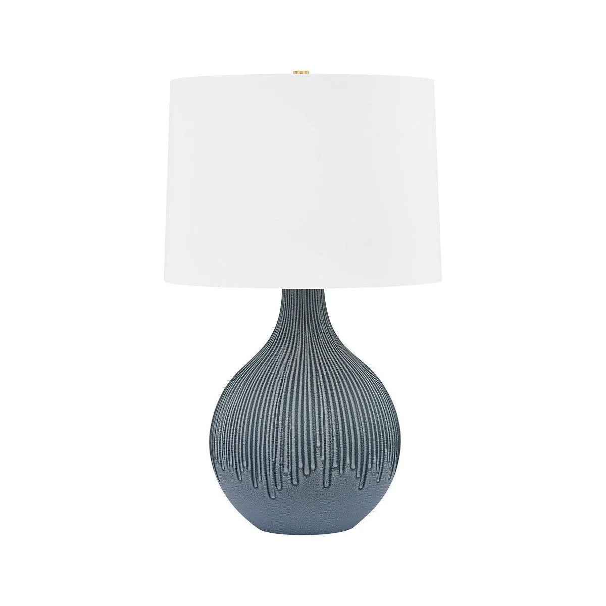 Hudson Valley - L7428-AGB/CPB - One Light Table Lamp - Nepperhand - Aged Brass/Ceramic Providence Blue