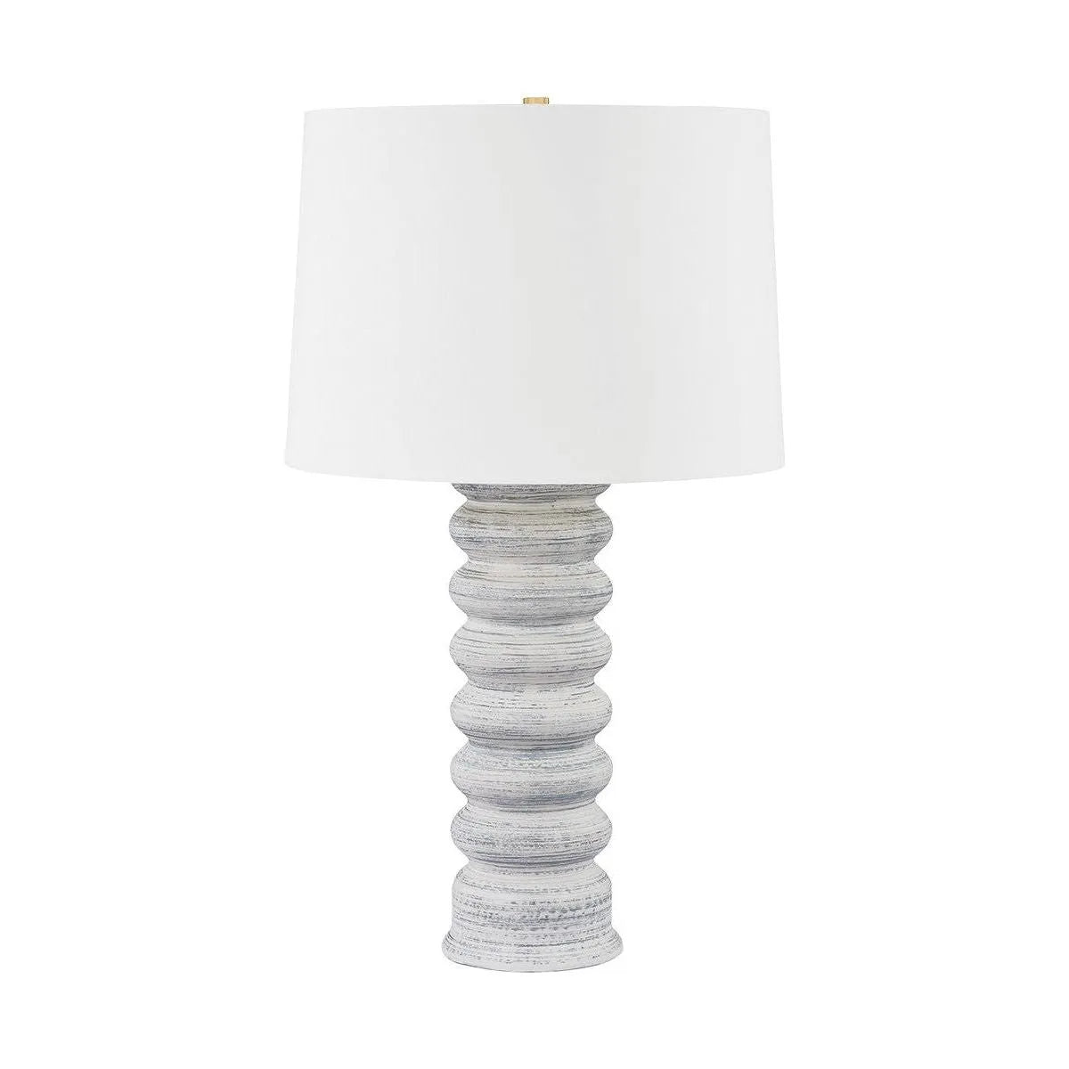 Hudson Valley - L7633-AGB/CGY - One Light Table Lamp - Harwinton - Aged Brass/Ceramic Grey White