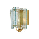 Currey and Company - 5000-0271 - One Light Wall Sconce - Duvernell - Contemporary Gold Leaf / Clear