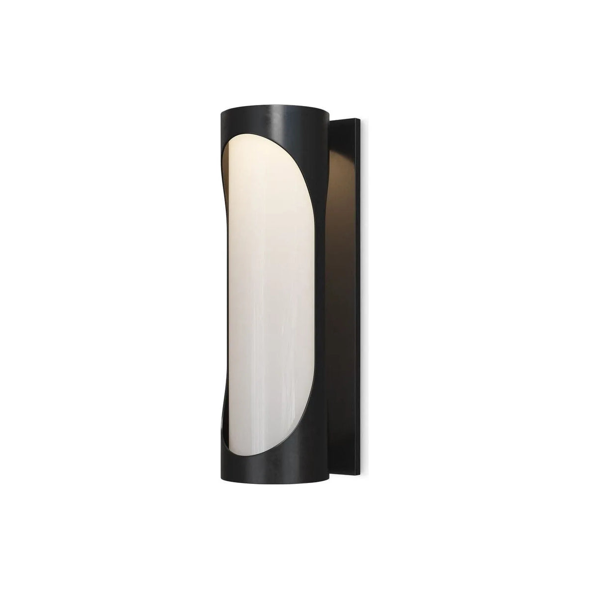 Currey and Company - 5500-0047 - LED Outdoor Wall Sconce - Swale - Black / White