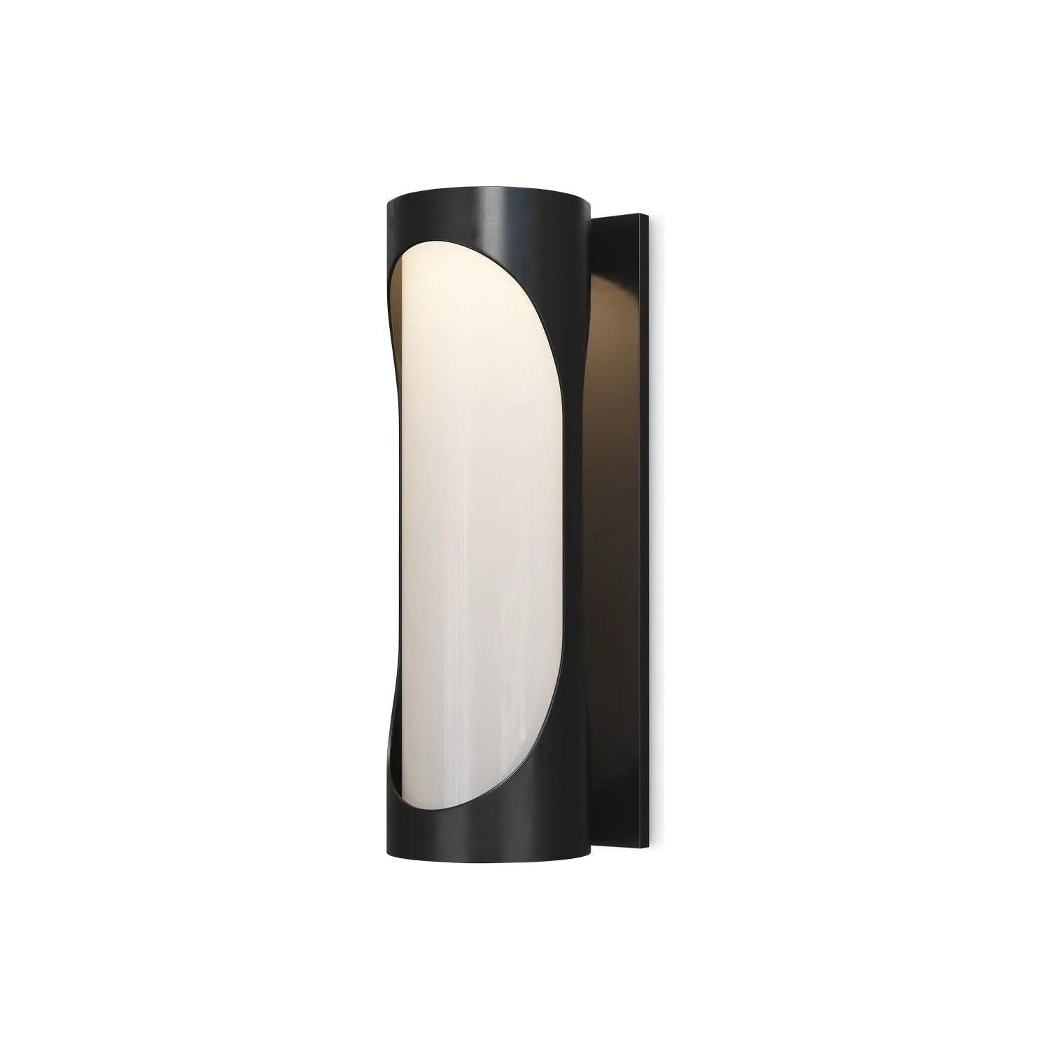 Currey and Company - 5500-0048 - LED Outdoor Wall Sconce - Swale - Black / White