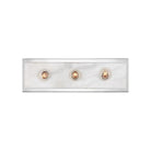 Currey and Company - 5800-0054 - Three Light Bath Wall Sconce - Berdine - Natural / Polished Nickel