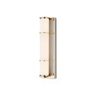 Currey and Company - 5800-0062 - One Light Bath Wall Sconce - Blaine - Polished Nickel / Polished Brass / White