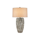 Currey and Company - 6000-0969 - One Light Table Lamp - Buttress - Dark Gray / White Texture