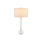 Currey and Company - 6000-0971 - One Light Table Lamp - Deville - Clear / Antique Brass
