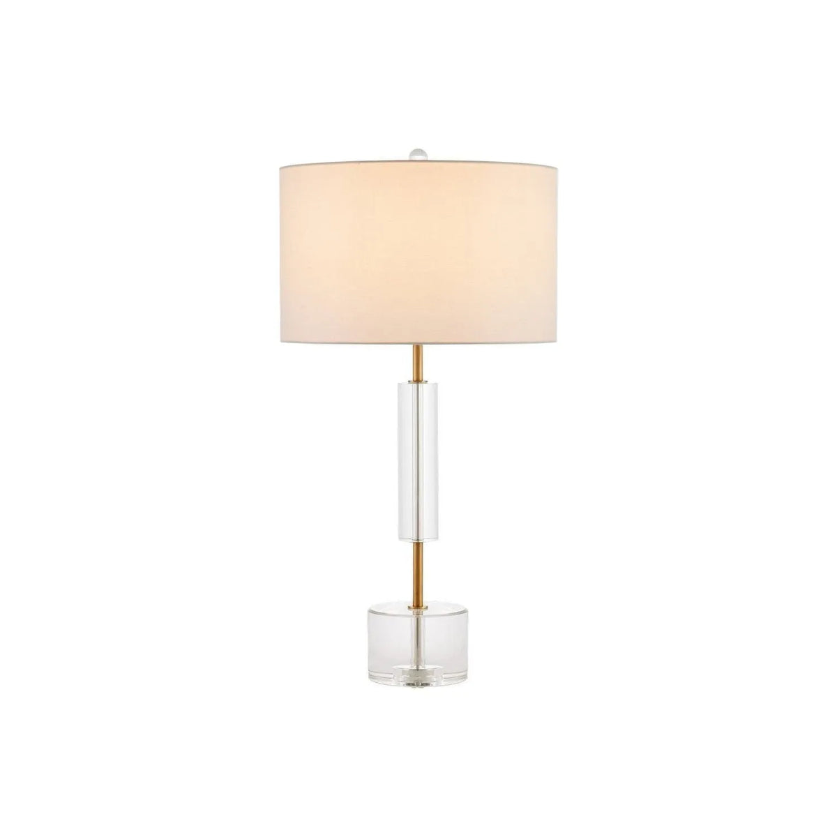 Currey and Company - 6000-0971 - One Light Table Lamp - Deville - Clear / Antique Brass